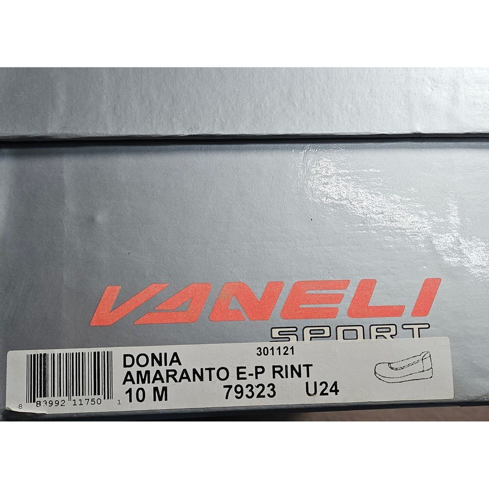 Vaneli Sport Donia Amaranto E Printed Leather Ballet Wedge Pumps Womens 10M NEW - Picture 13 of 15